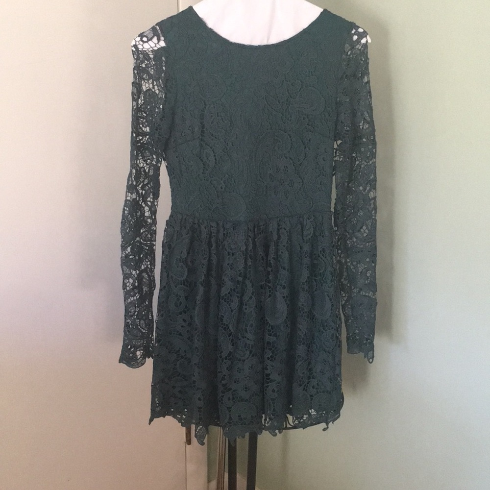 Sabine green lace dress